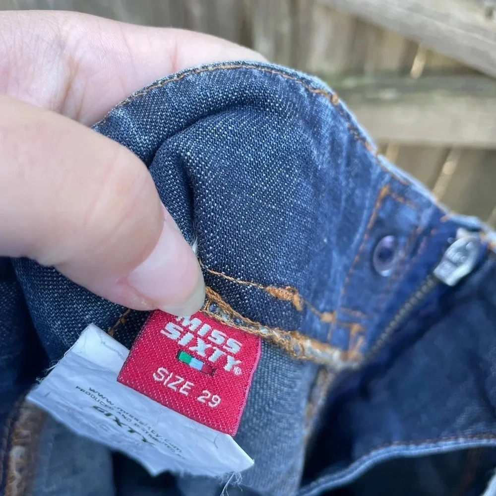 MISS SIXTY Y2K LOW RISE FLARE JEANS - Picture 6 of 7